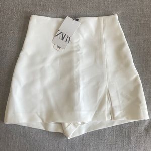 Zara White Skirt/Short